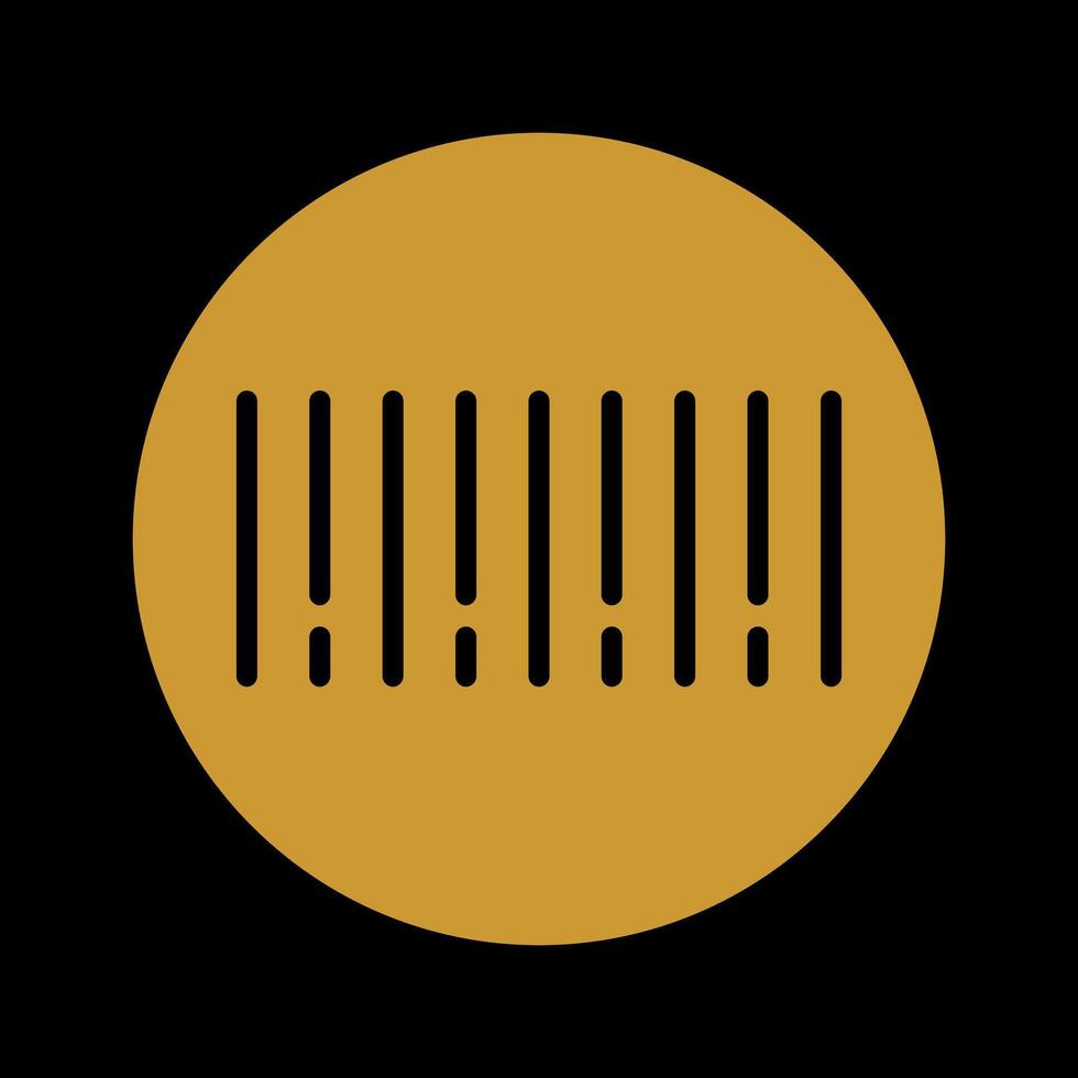 Barcode Sticker Icon Design vector