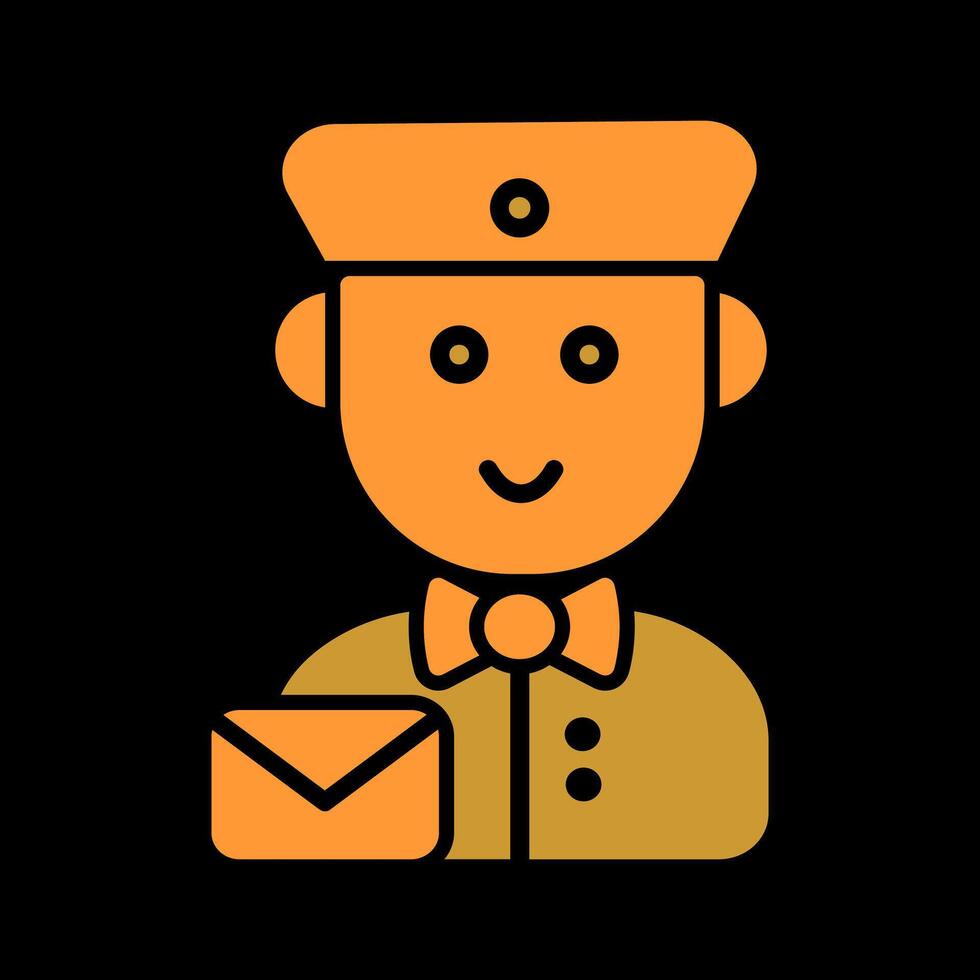 Mail Carrier Icon Design vector