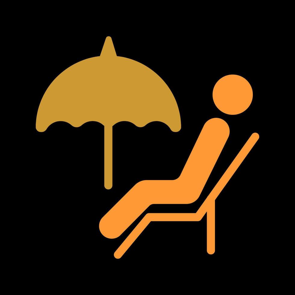 Relaxing Day Icon Design vector