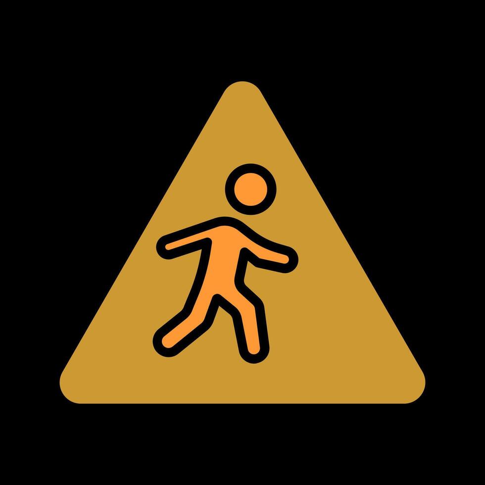 Children Crossing Icon Design vector