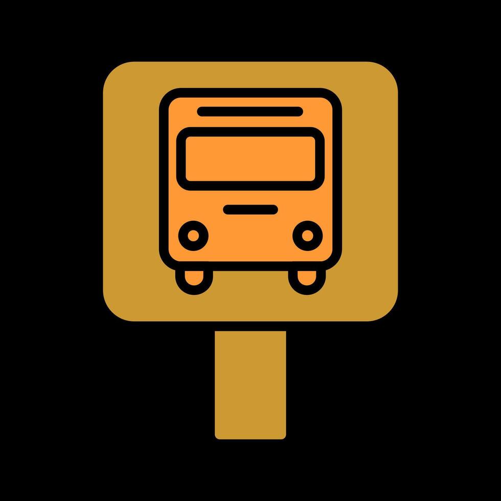 Bus Stop Icon Design vector