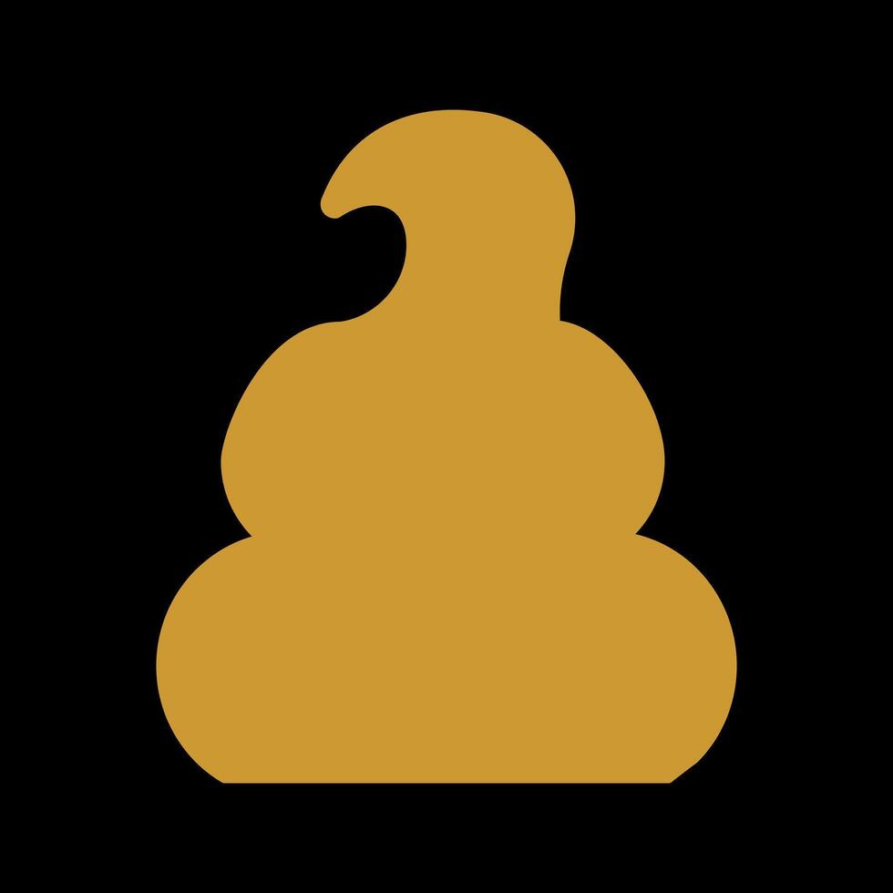 Pile of Poo Icon Design vector