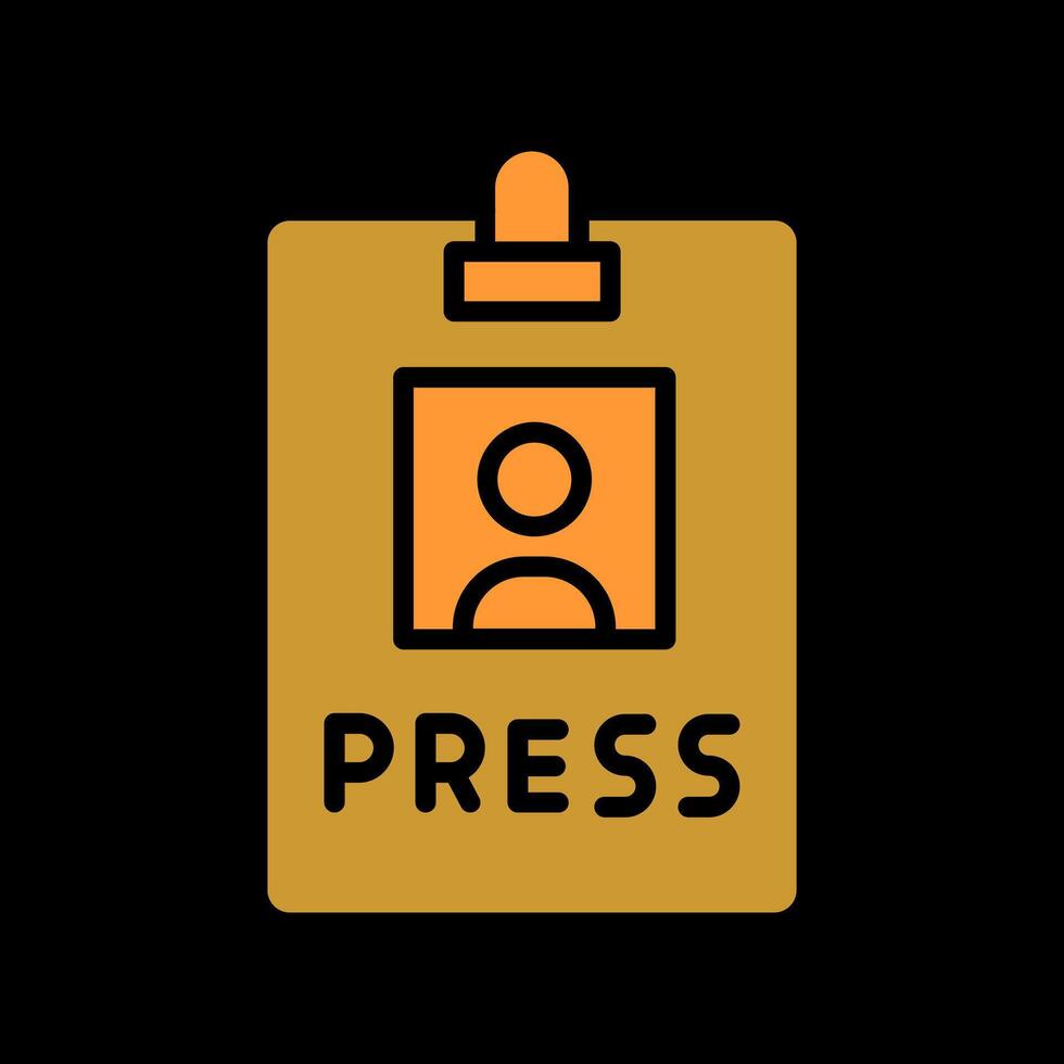 Press Pass Icon Design vector