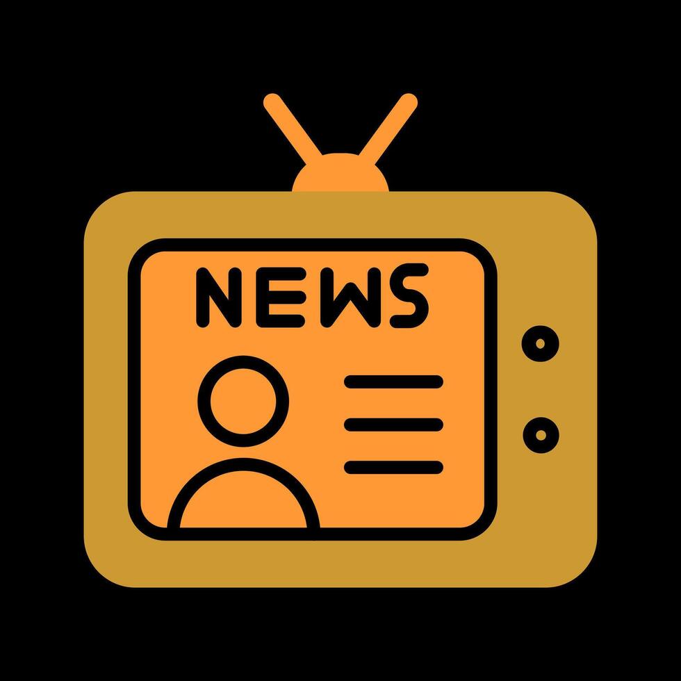 Newsreader Icon Design vector