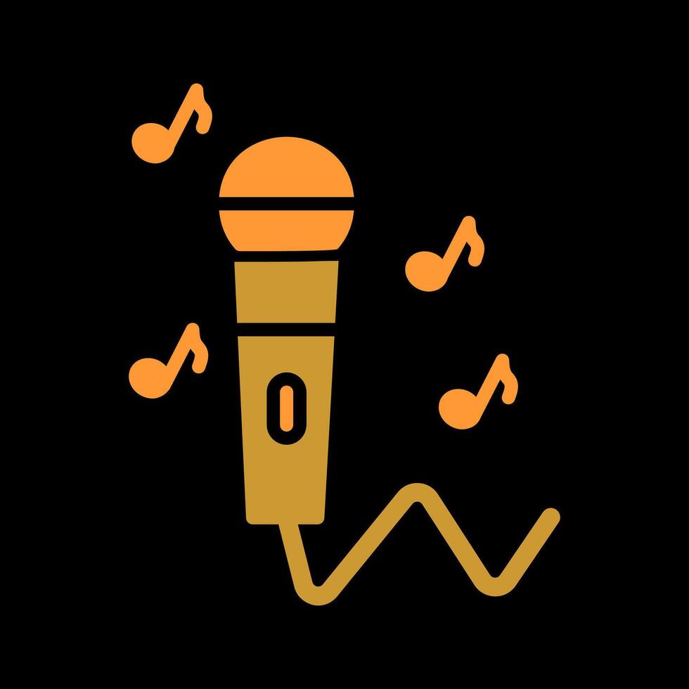 Karaoke Icon Design vector