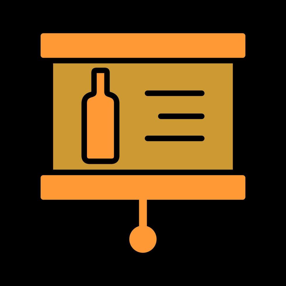 Wine Presentation Icon Design vector
