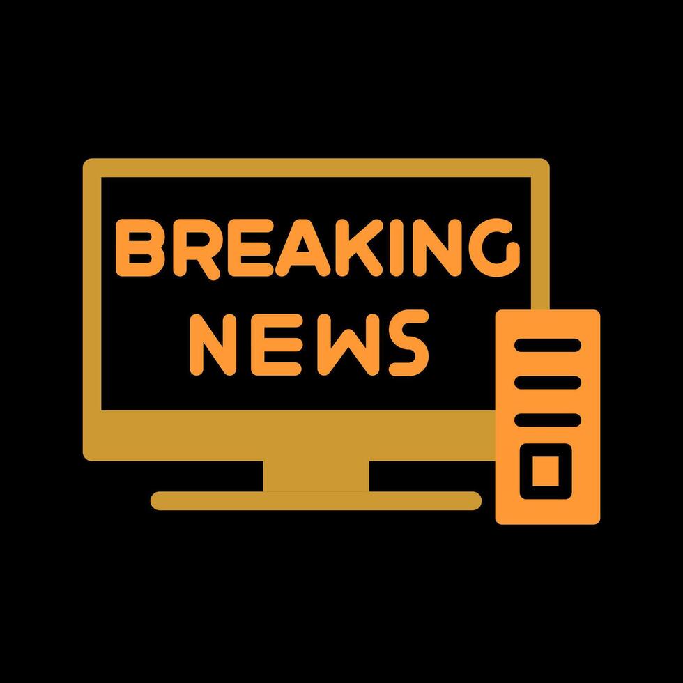 Breaking Story Icon Design vector
