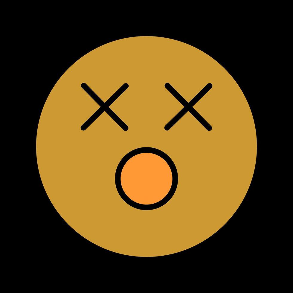 Dizzy Face Icon Design vector