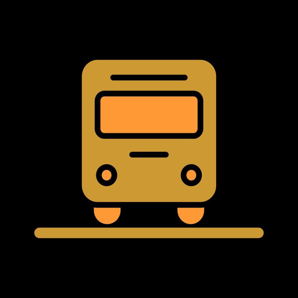 Oncoming Bus Icon Design vector