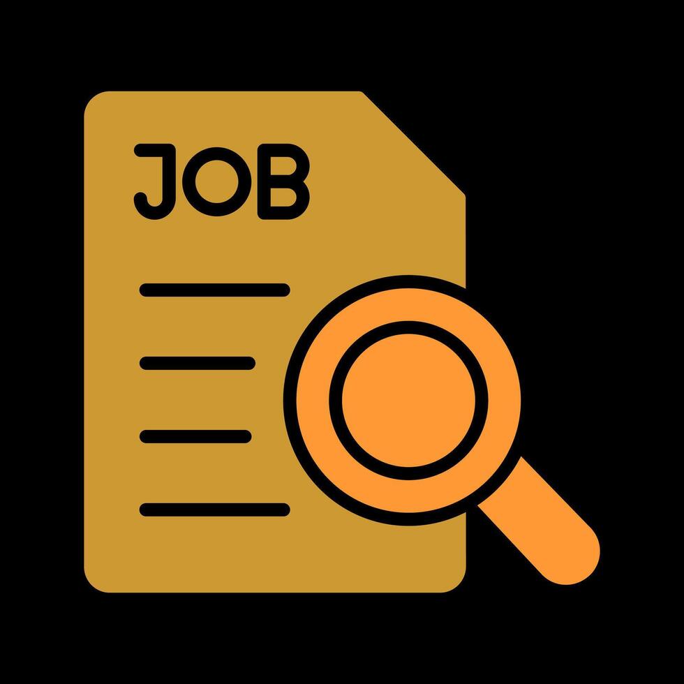 Job Search Icon Design vector
