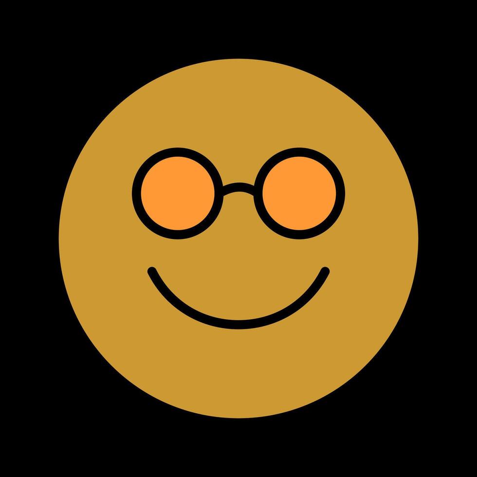 Nerd Face Icon Design vector