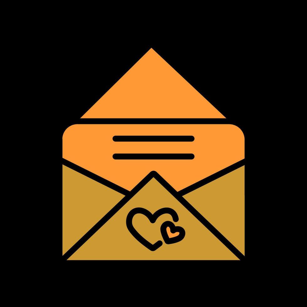 Love Letter Icon Design vector