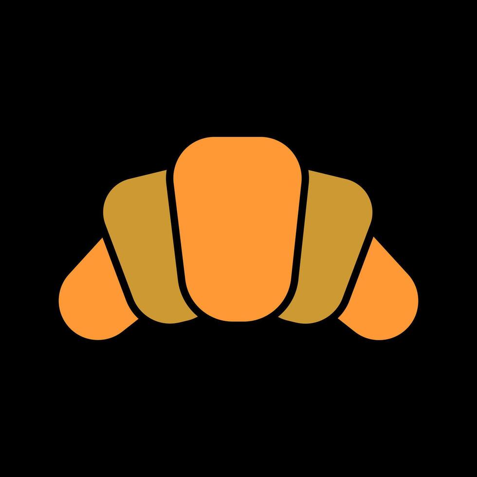 Croissant Icon Design vector