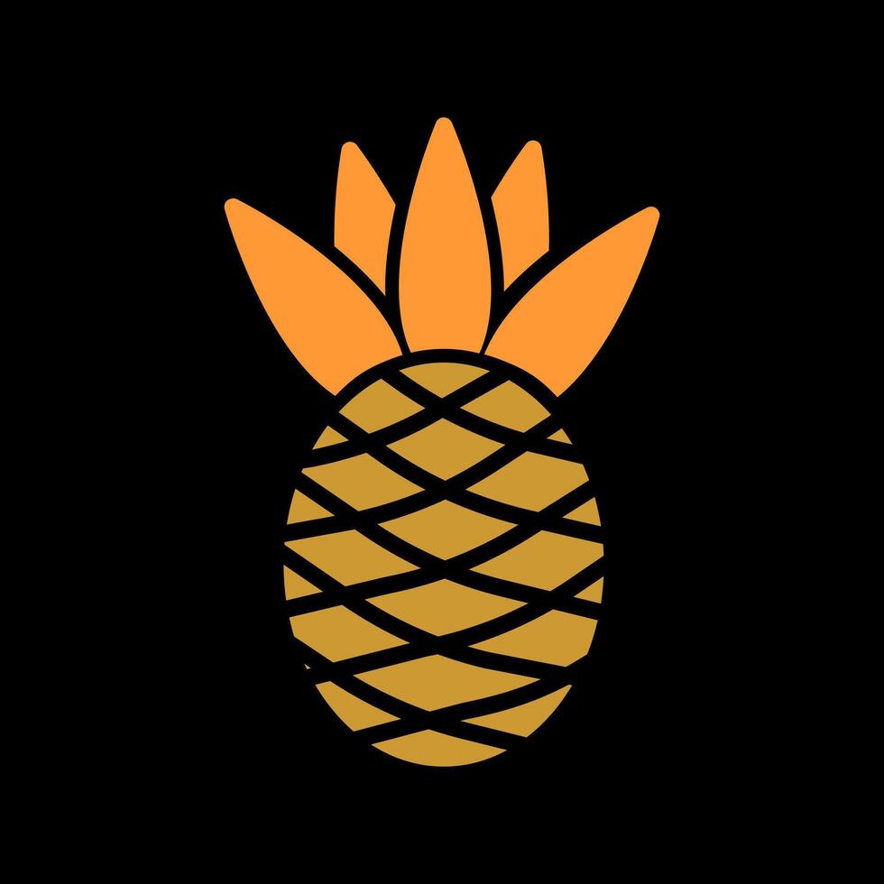 Pineapple Icon Design vector