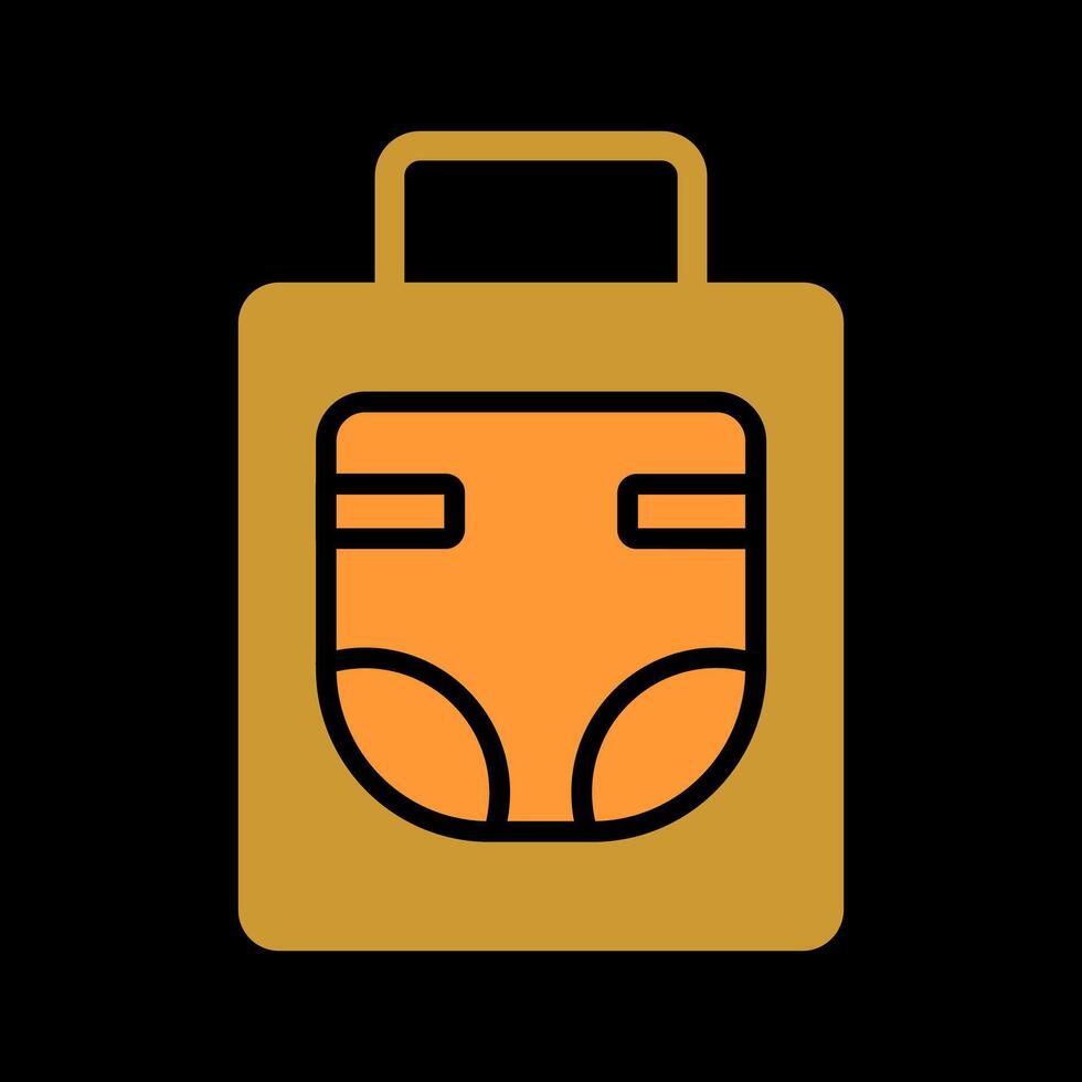 Diaper Bag Icon Design vector