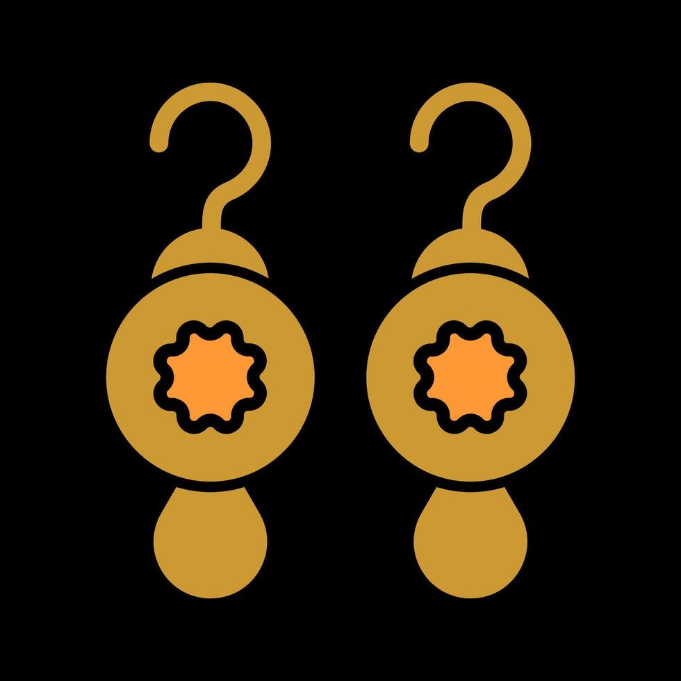 Earrings Icon Design vector