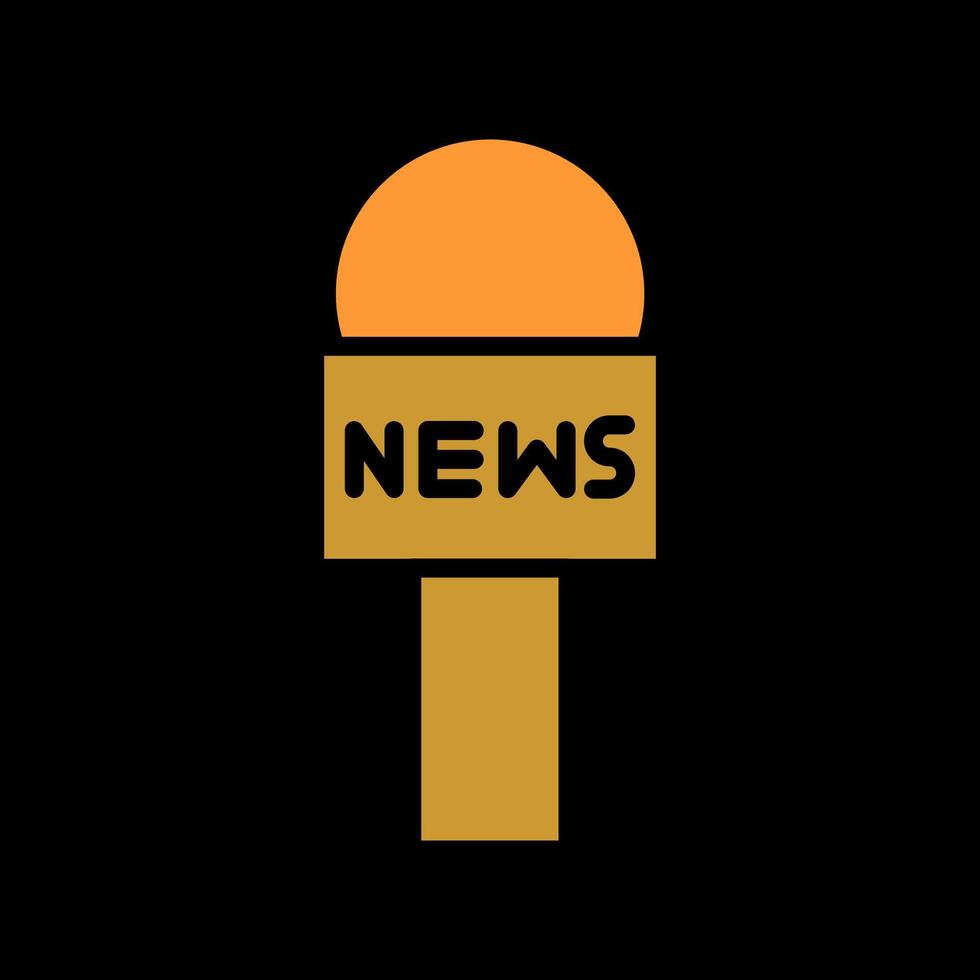 News Microphone Icon Design vector