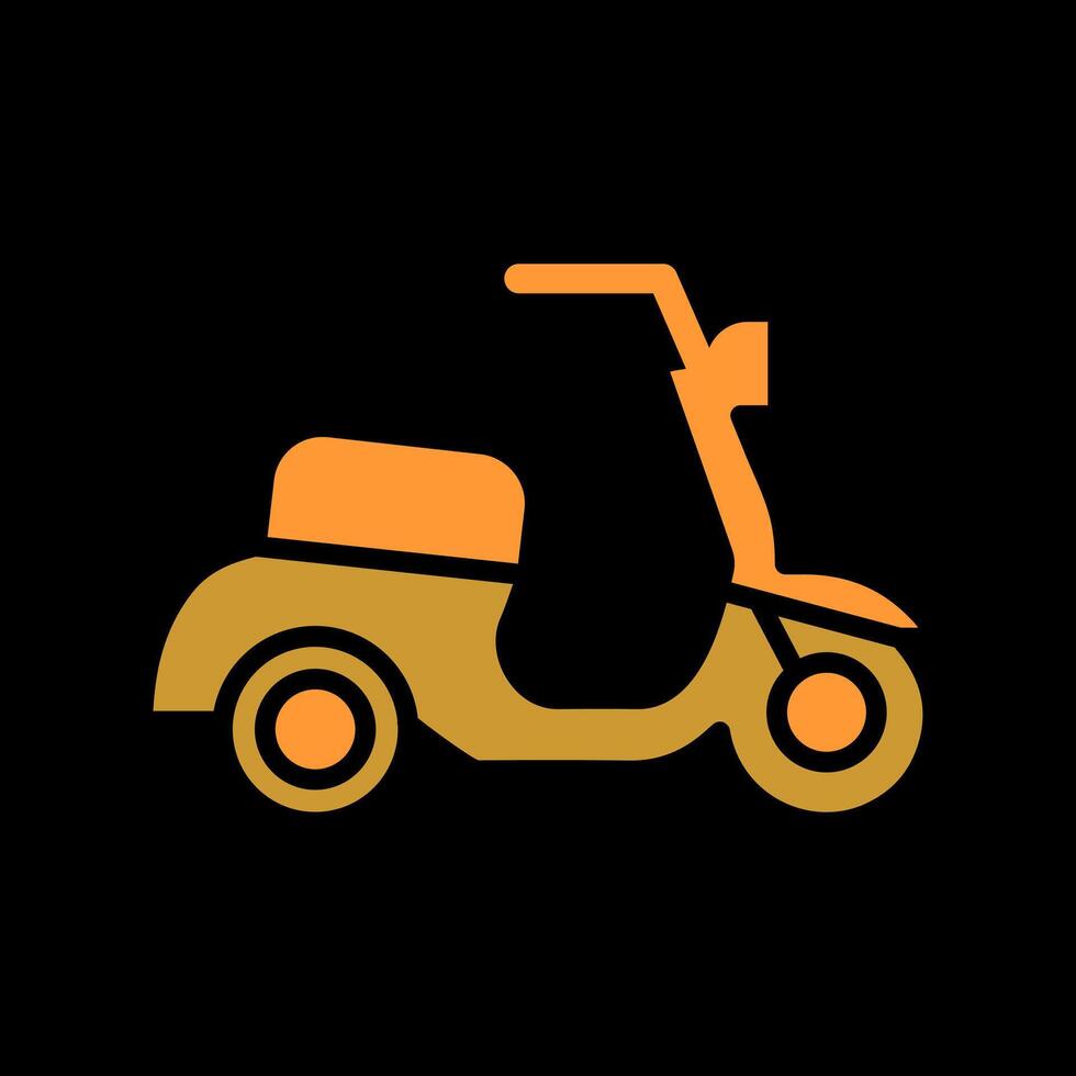 Motor Scooter Icon Design vector