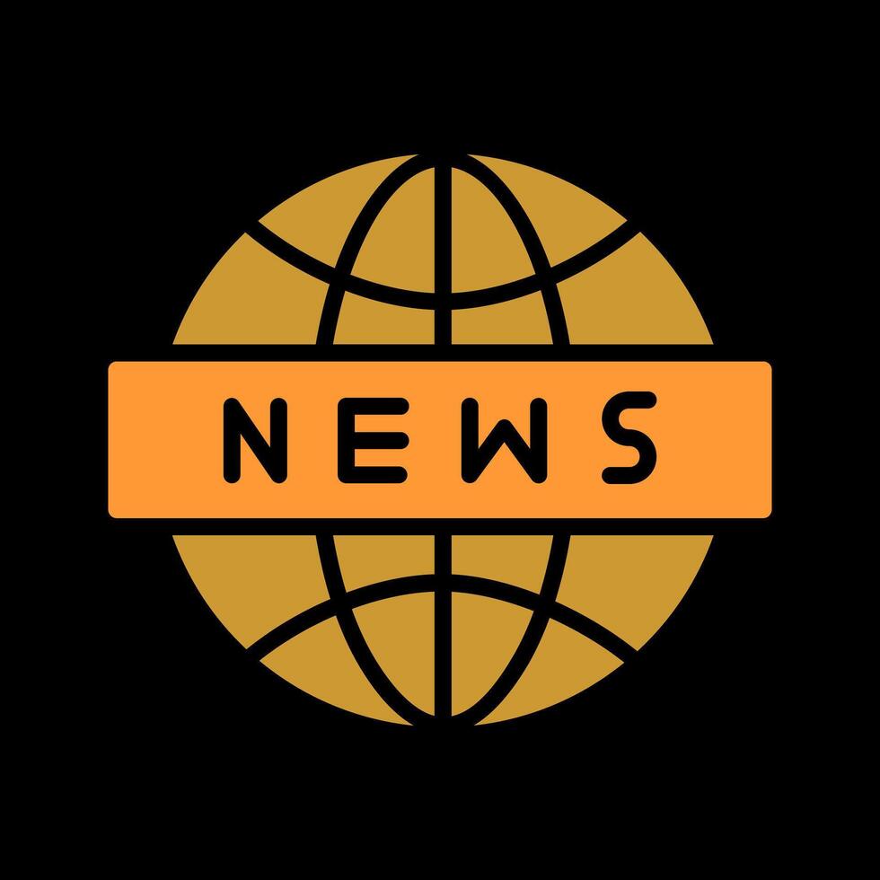 News Globe Icon Design vector