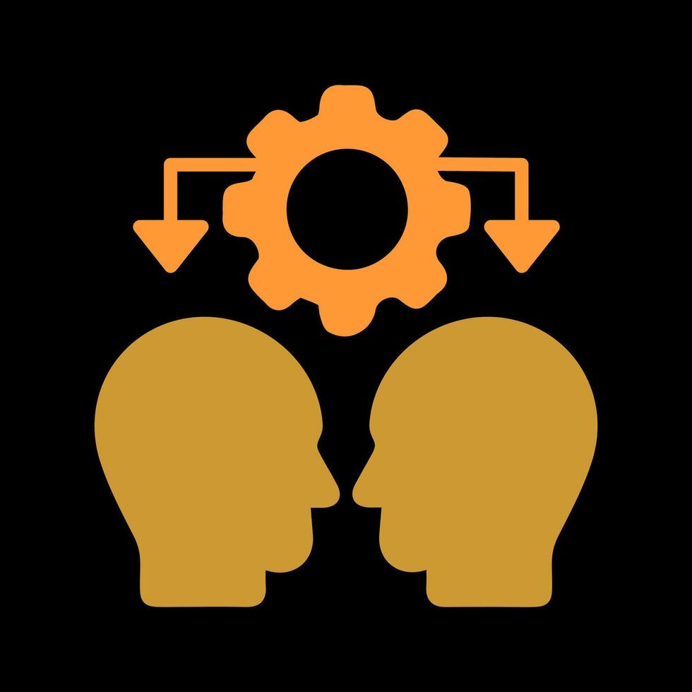 Conflict Management Icon Design vector
