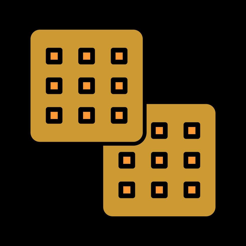 Waffle Icon Design vector