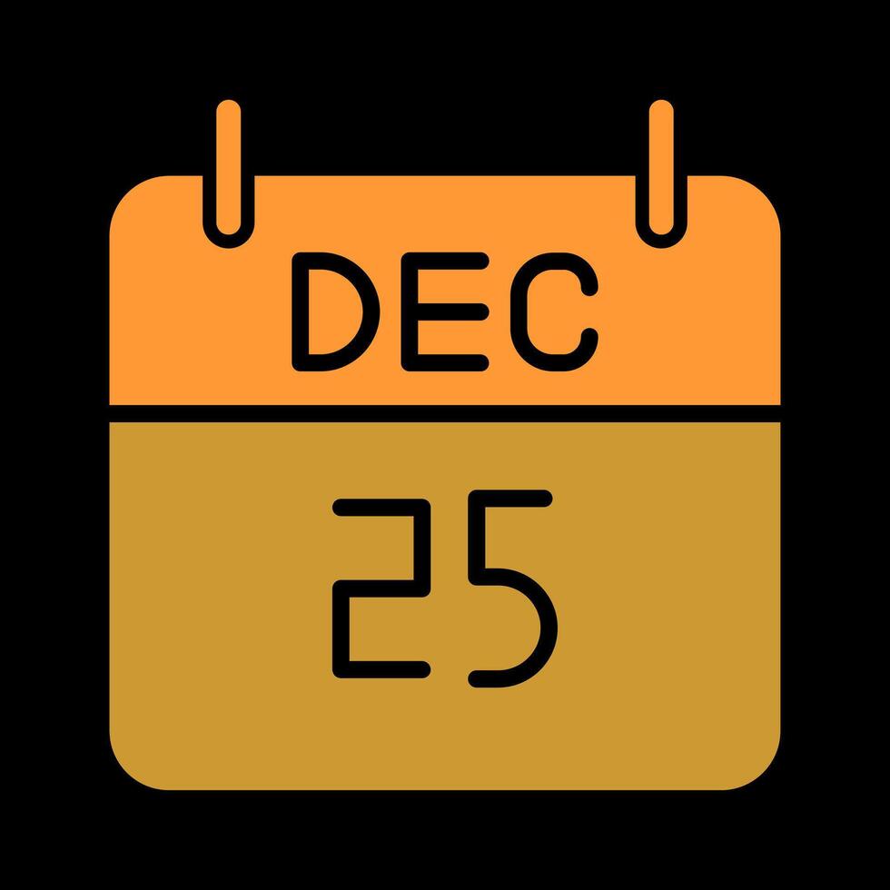 25 December Icon Design vector