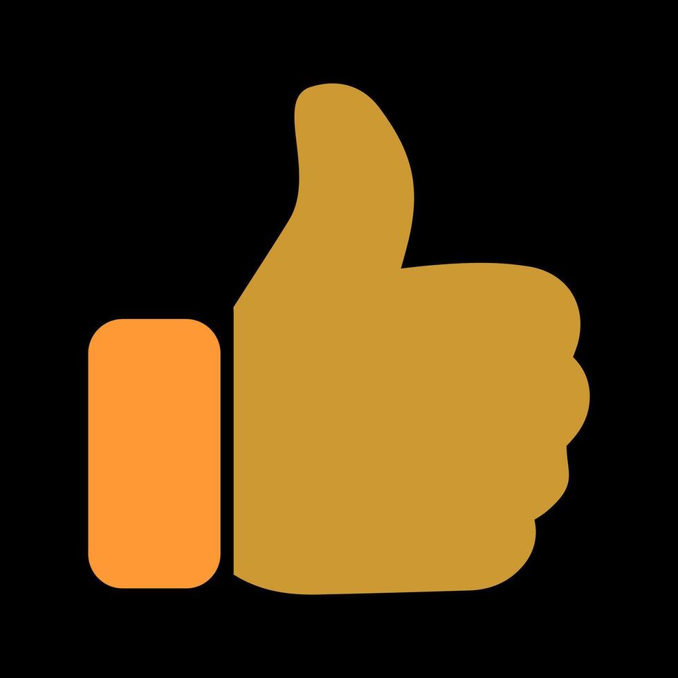 Thumbs Up Icon Design vector