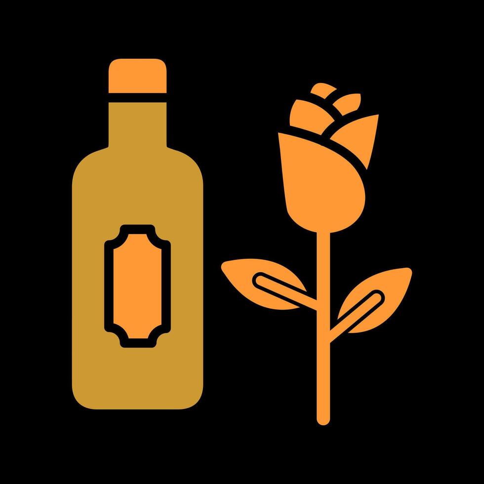 Wine and Roses Icon Design vector