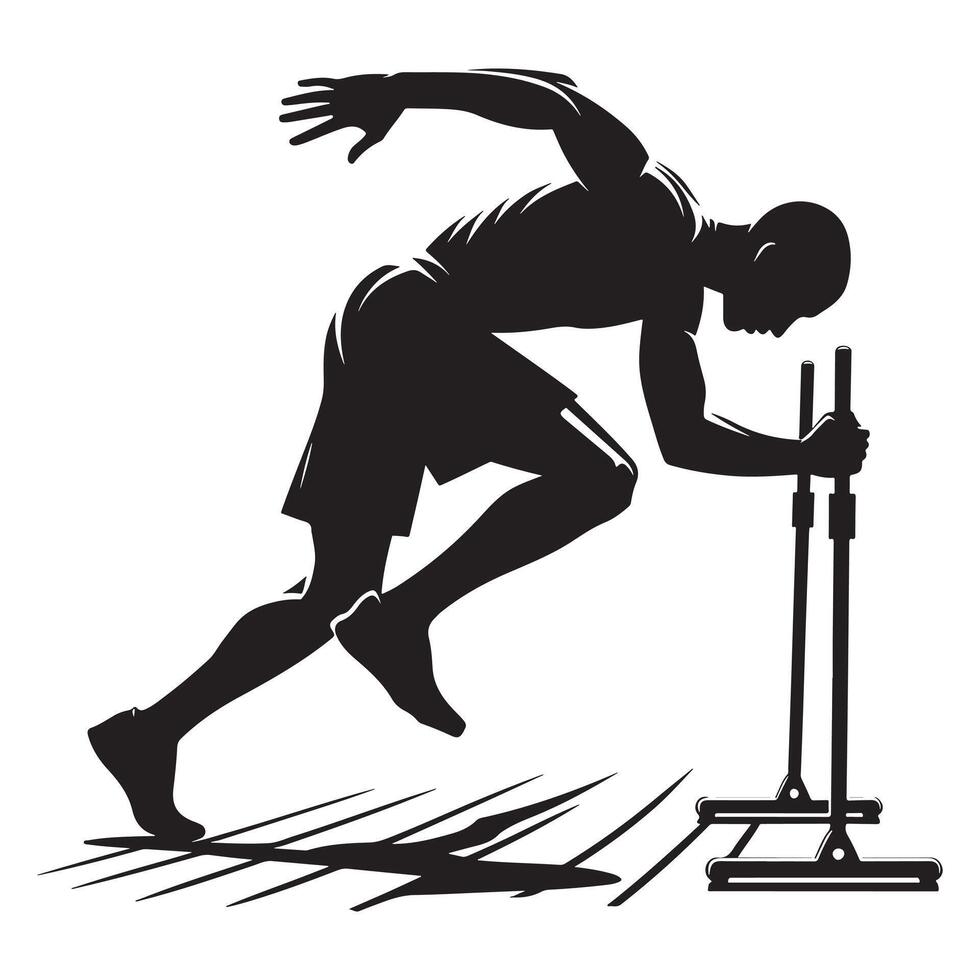 Agility Training Silhouette vector