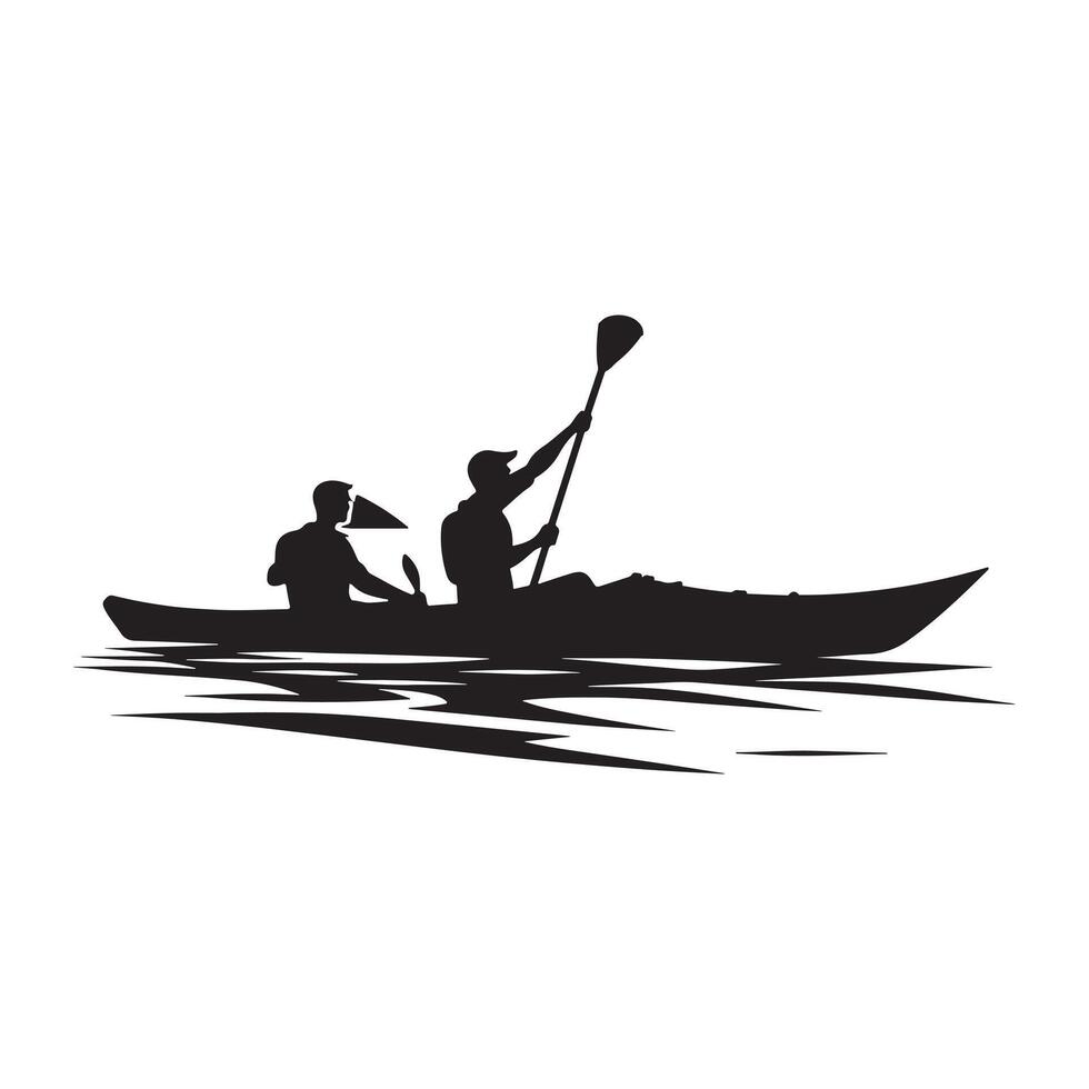 Silhouette of Swimmer Performing Stroke on White Background vector