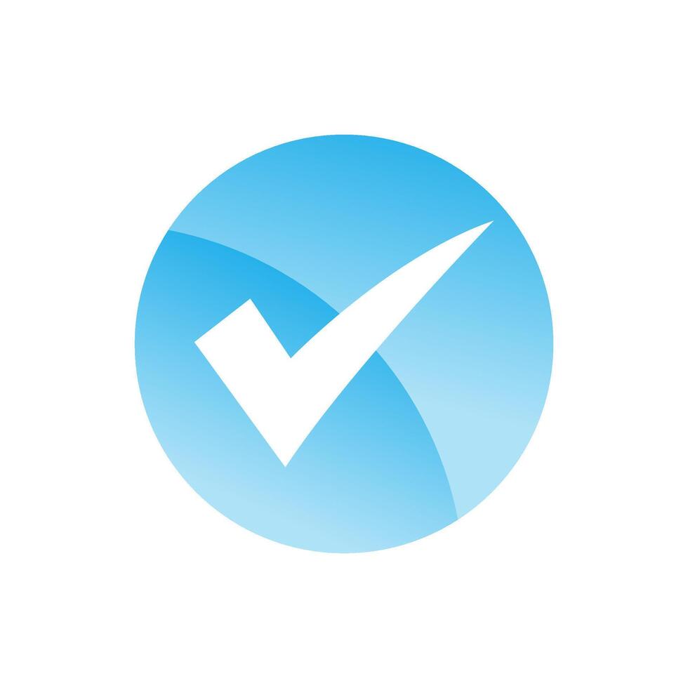 Check mark icon vector