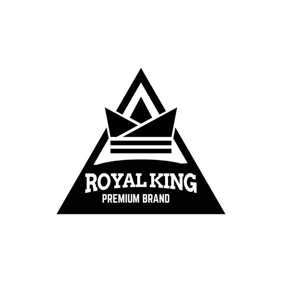 Royal king premium brand logo vector