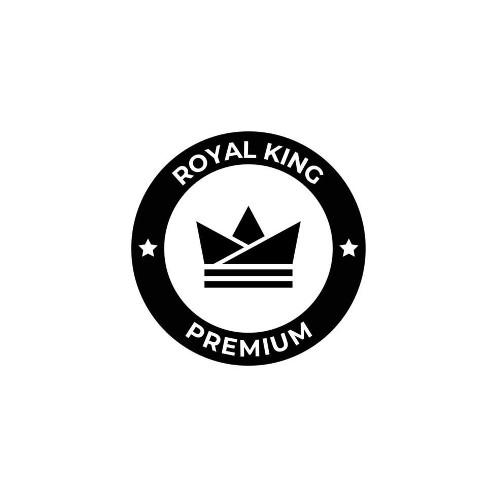 Royal king premium logo vector