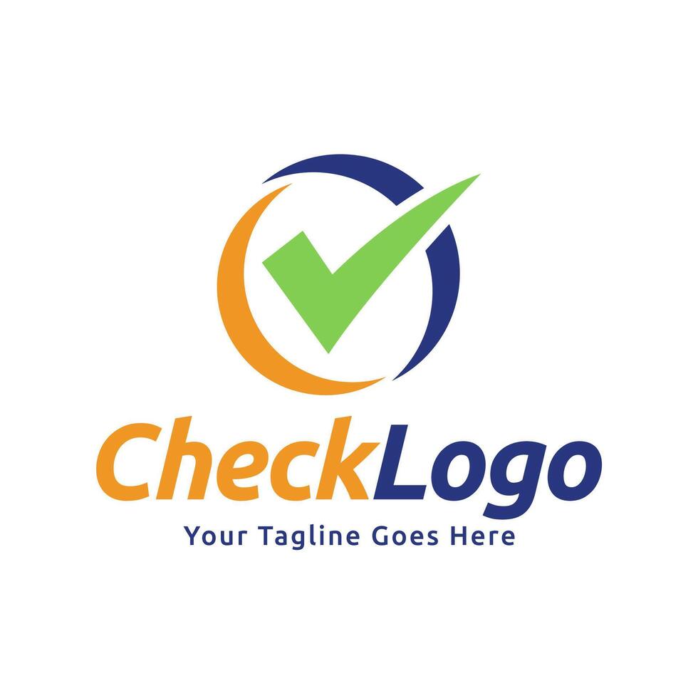 Check logo design template vector