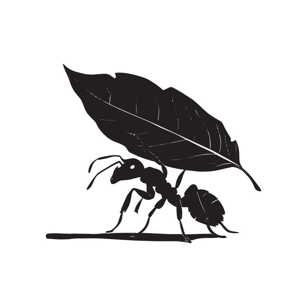 ant silhouette awesome design vector