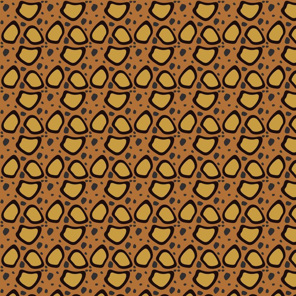 Seamless pattern with black jaguar leopard animal skin print texture fur. Abstract Animal Print Texture with Organic Shapes and Dotted Details vector