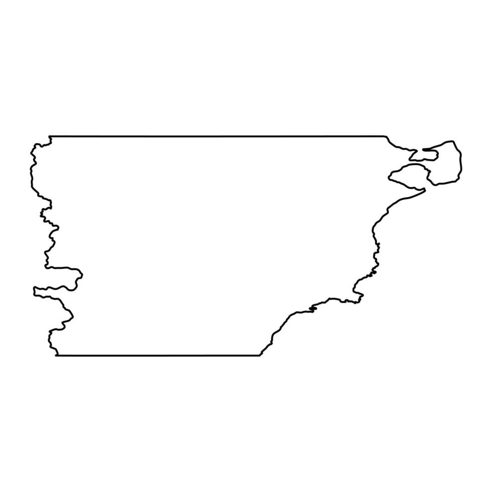 Chubut Province map, administrative division of Argentina. illustration. vector