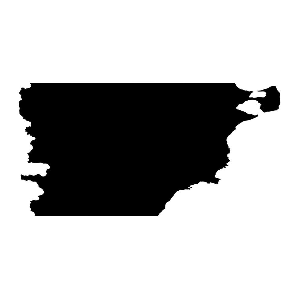 Chubut Province map, administrative division of Argentina. illustration. vector
