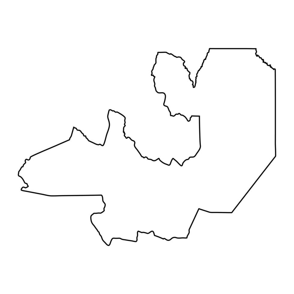 Salta Province map, administrative division of Argentina. illustration. vector