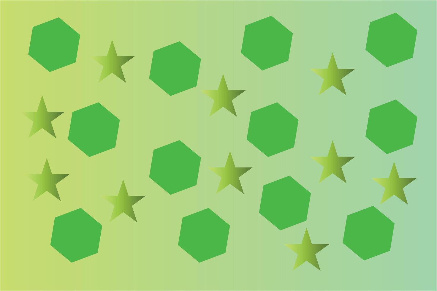 Abstract Repetitive Polygon And Star Pattern Design vector