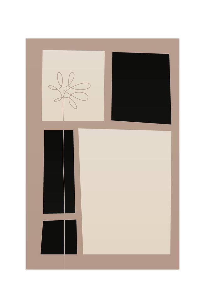 Black and Beige Wall Art Background vector