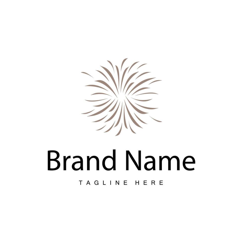 Firework Logo, Simple Template vector