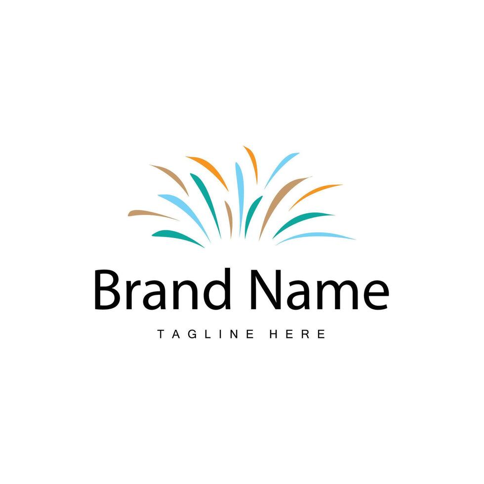 Firework Logo Template vector