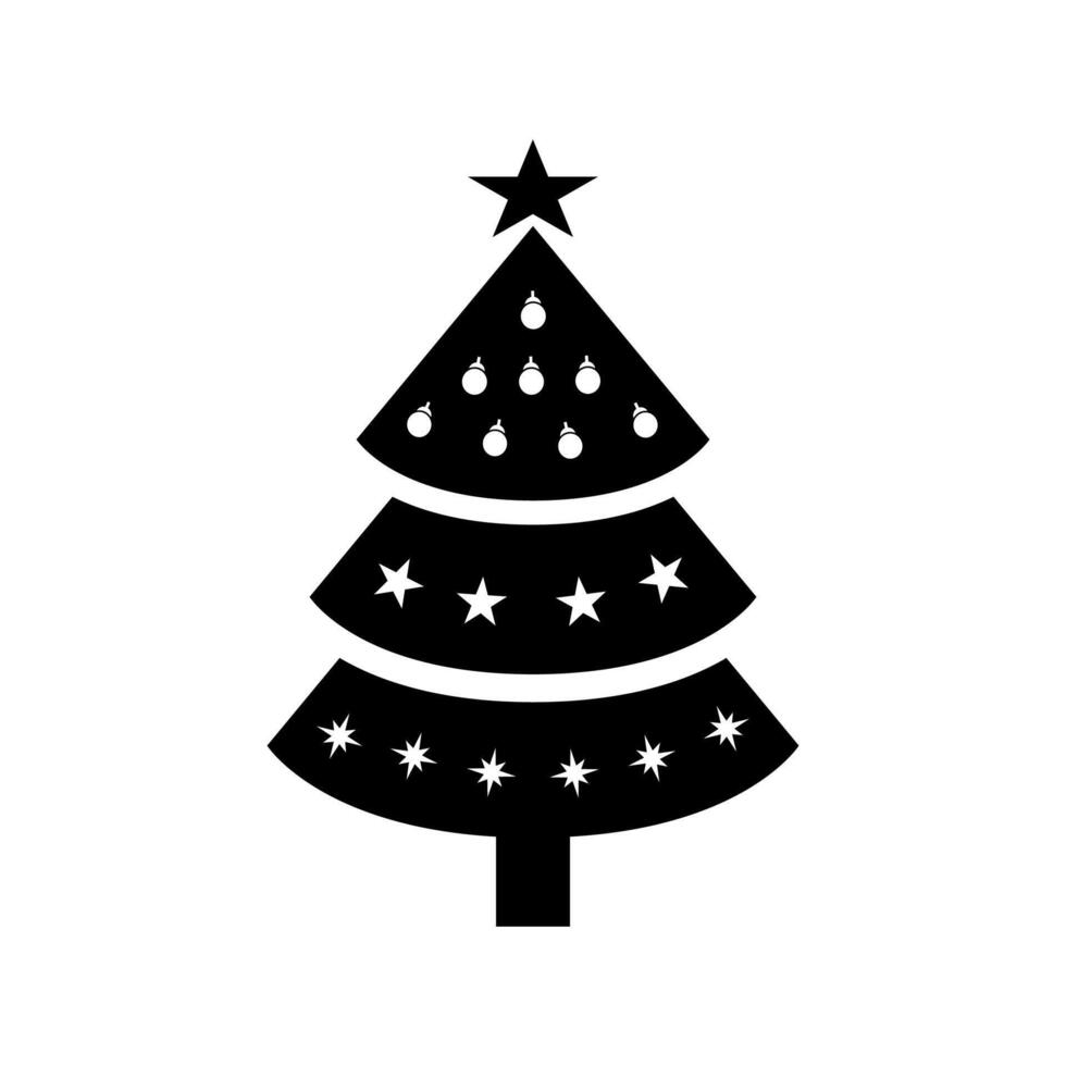 Simple illustration of christmas tree theme vector