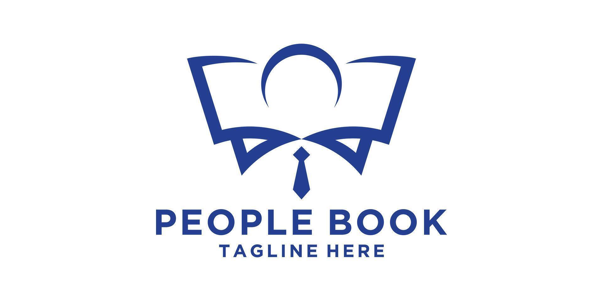 logo design combination of people and books, reading, learning, education, college, study, logo design symbol, , icon, idea, creative. vector