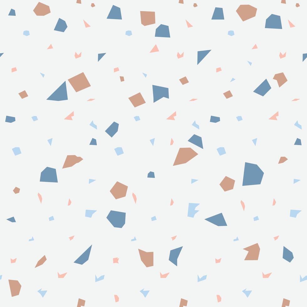 Terazzo texture seamless pattern template vector
