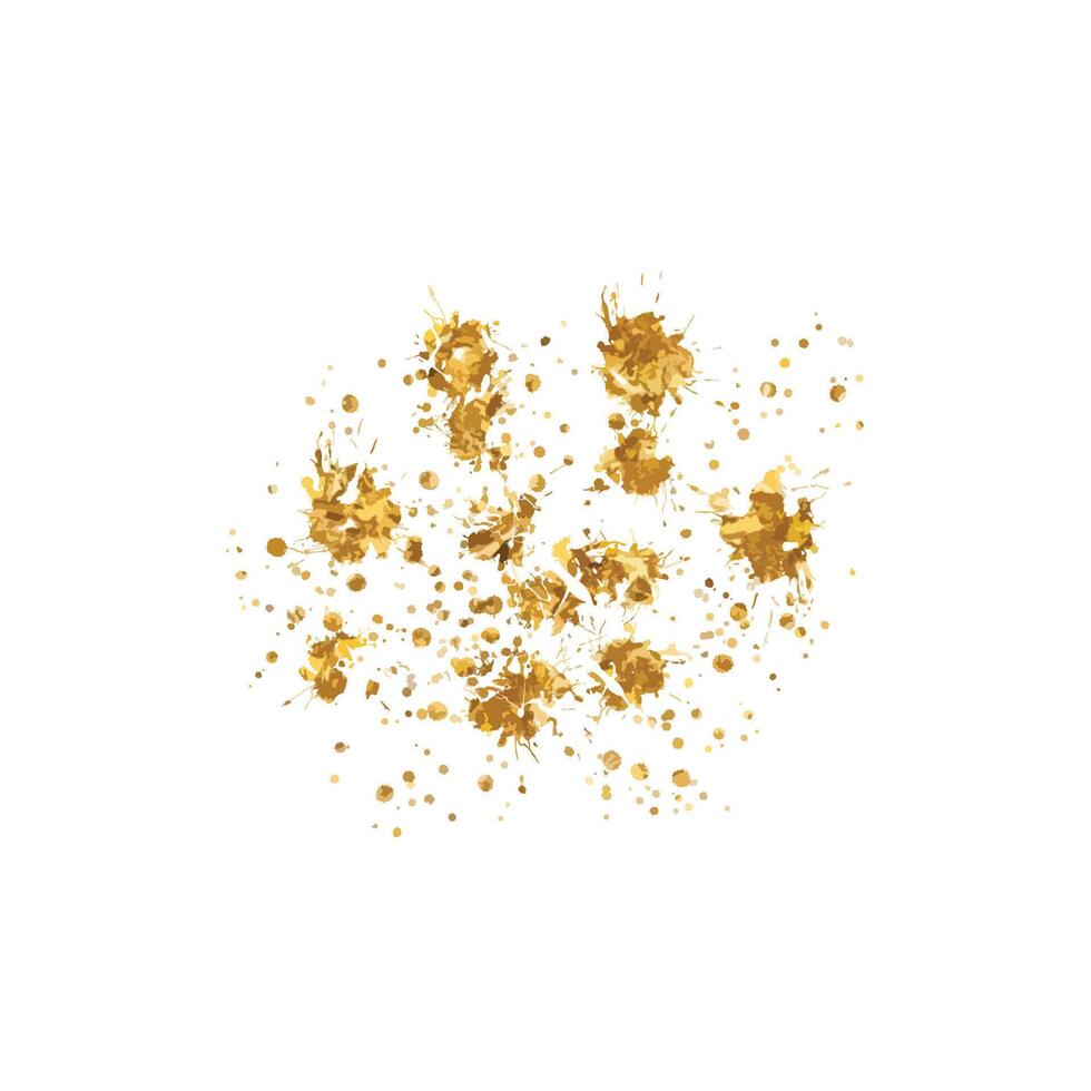 A Symphony of Golden Splashes and Shimmering Energy. vector