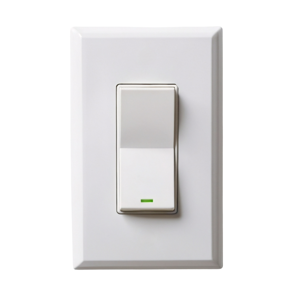 Light switch isolated on a transparent background png