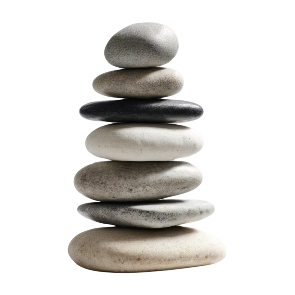 A pile of pebbles arranged like a tower png