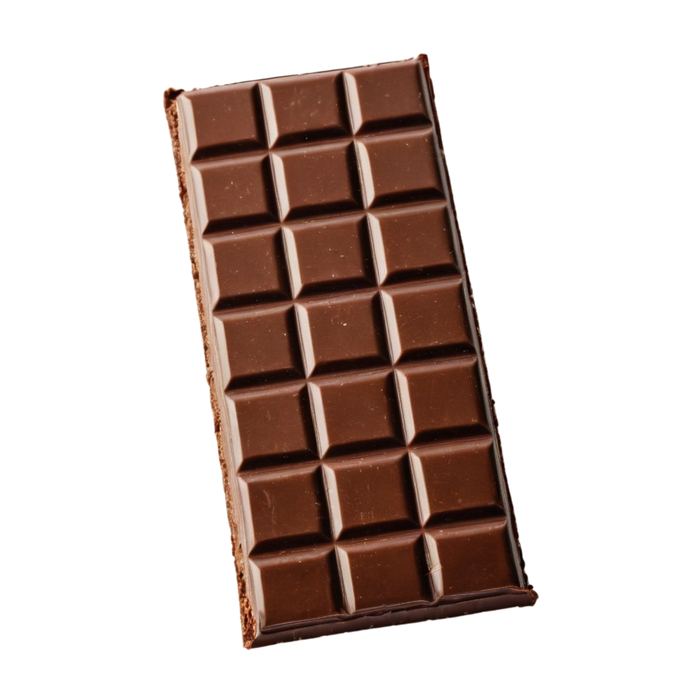 Chocolate bar isolated on a transparent background png